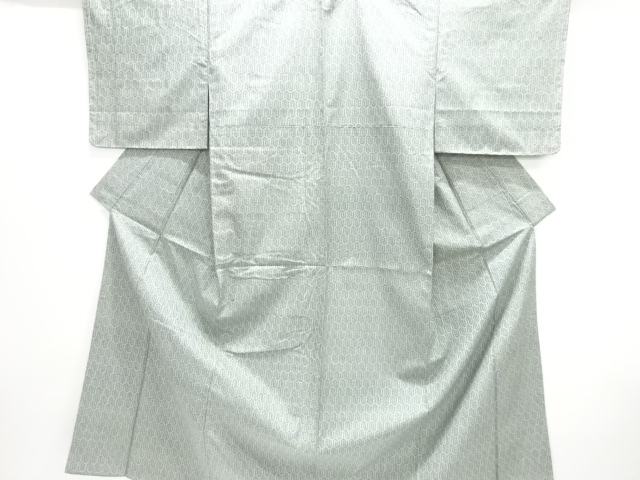 JAPANESE KIMONO / UNUSED OMESHI KIMONO / SILK / NISHIJIN / WOVEN ABSTRACT PATTERN